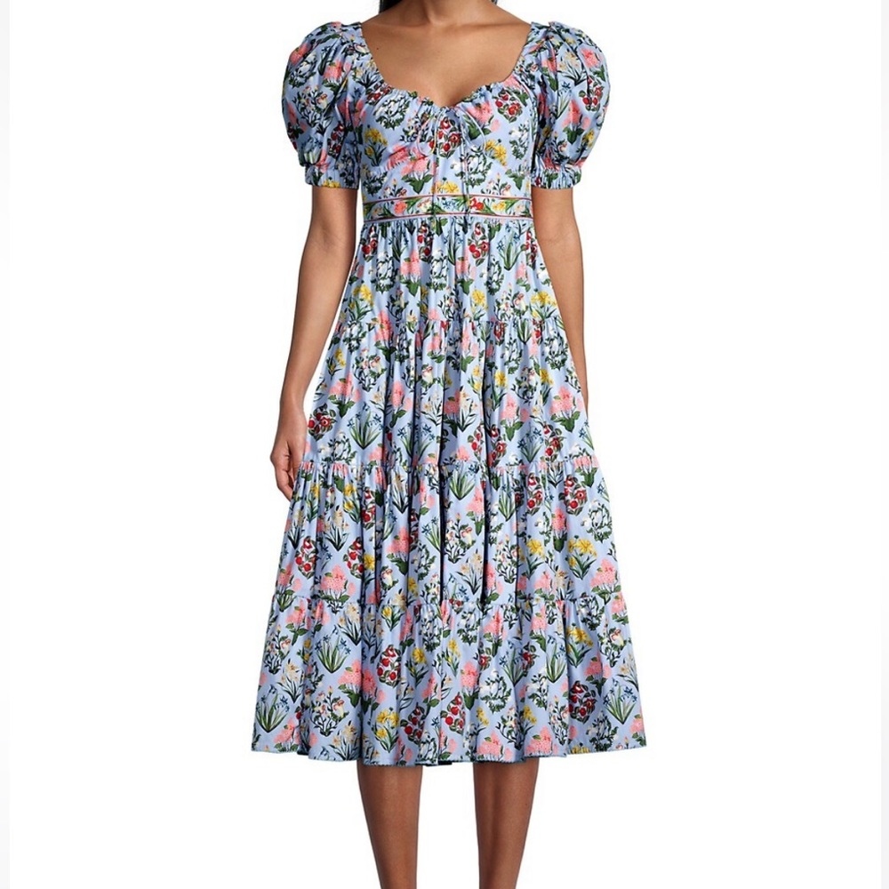 Agua by Agua Bendita Palmera Magdalena Midi Dress